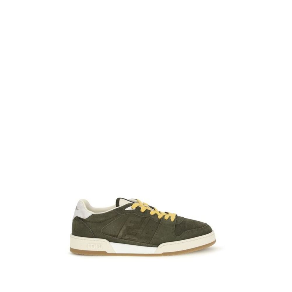 Fendi Bicolor Suede Leather Low Top Men's Sneakers